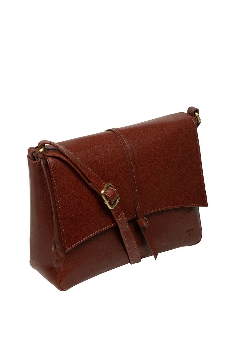 NiNa Amora NiNa Amora Women's 'Loredena' Leather Cross Body Bag in Brown - 4