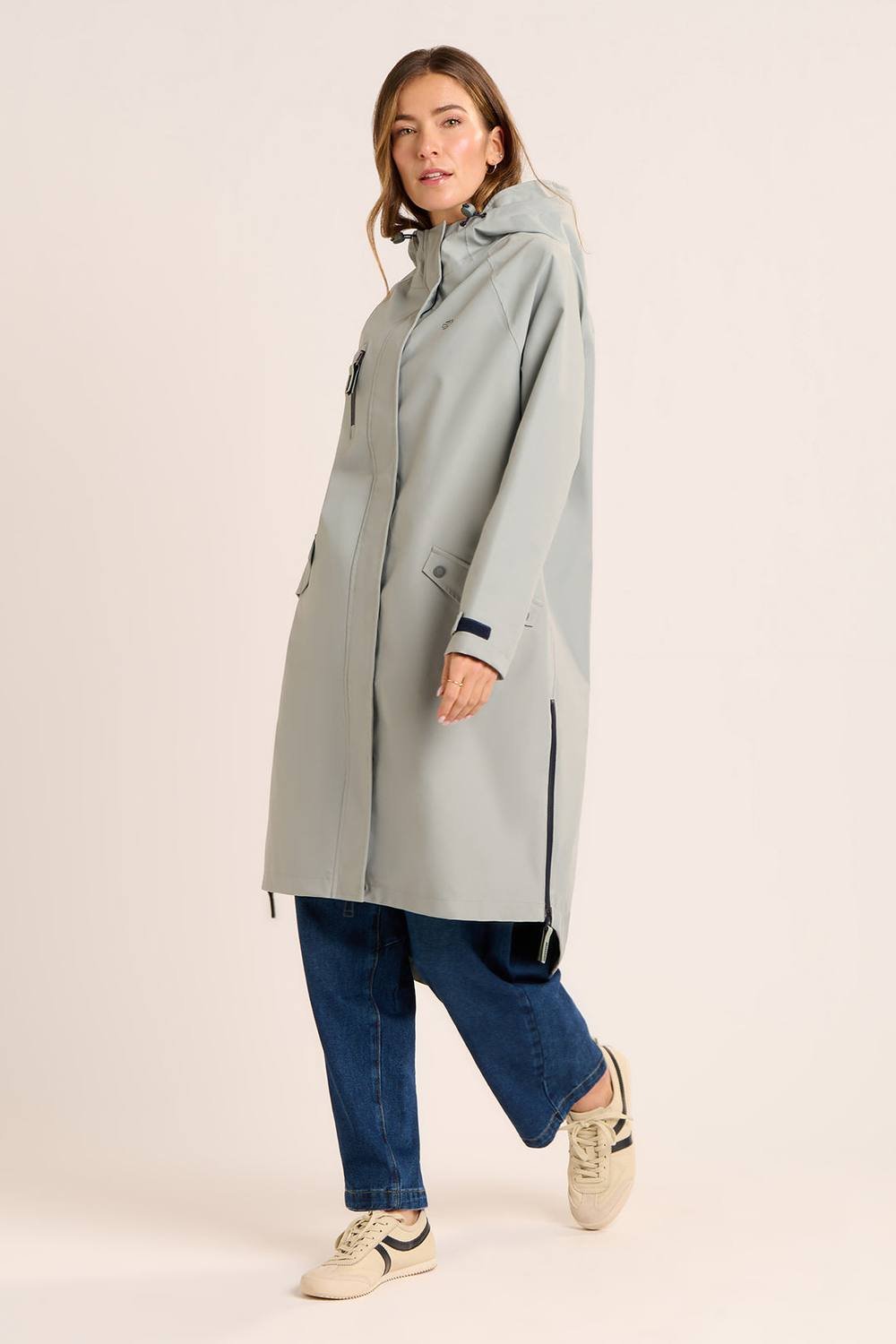 Brakeburn Brakeburn Women's POP WATERPROOF COAT in Blue - 2