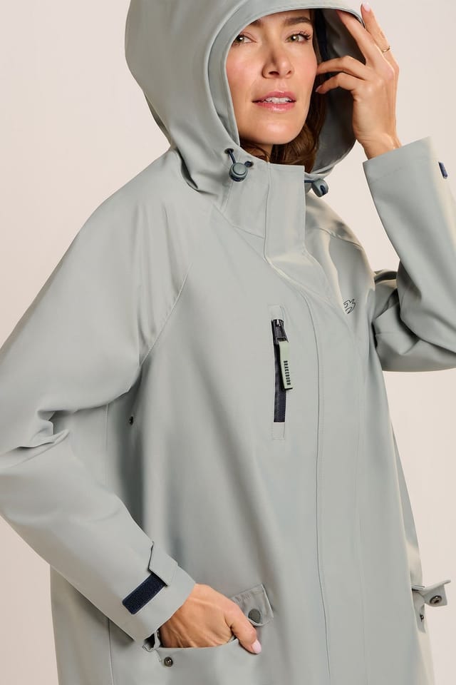 Brakeburn Brakeburn Women's POP WATERPROOF COAT in Blue - 3