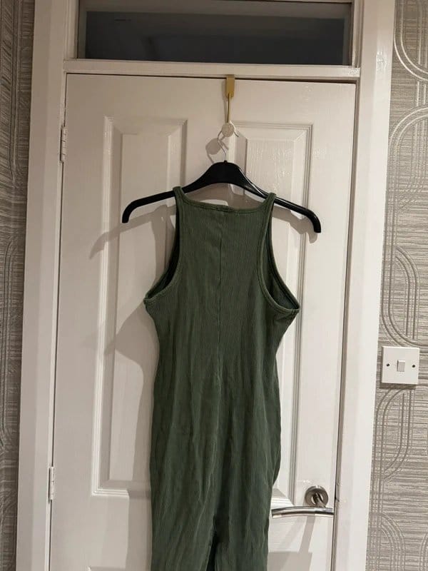 Bershka Green Racerback Jumpsuit