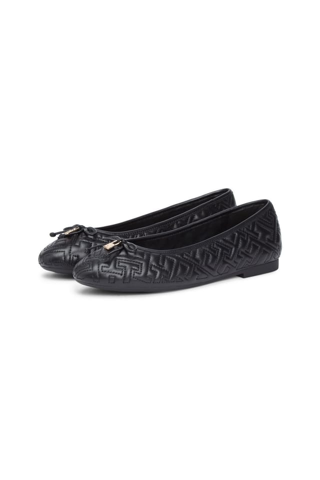 Tommy Hilfiger Tommy Hilfiger Women's TH Quilted Ballerina Black - 2
