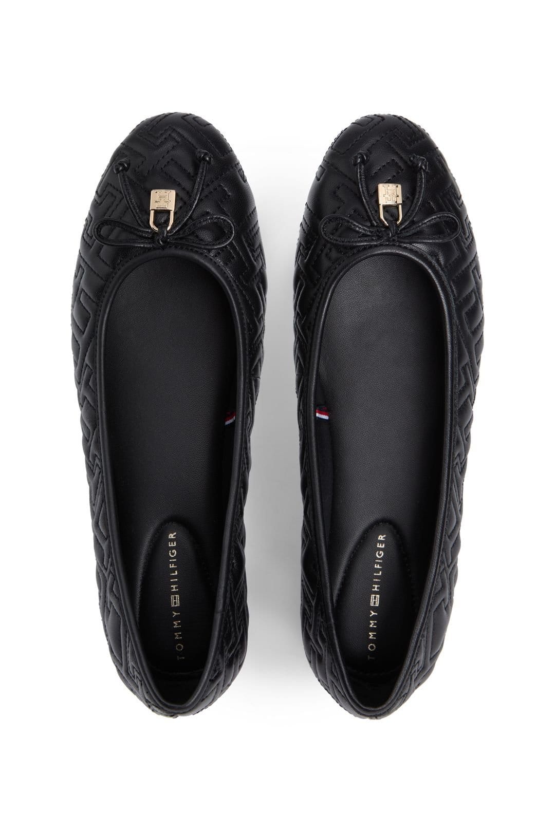 Tommy Hilfiger Tommy Hilfiger Women's TH Quilted Ballerina Black - 4