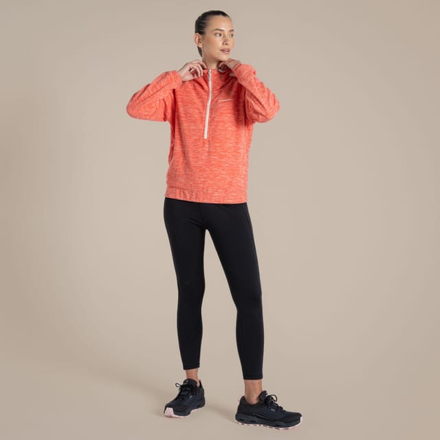 Craghoppers Craghoppers Women's Esk' Hooded Half Zip Fleece in Coral - 3