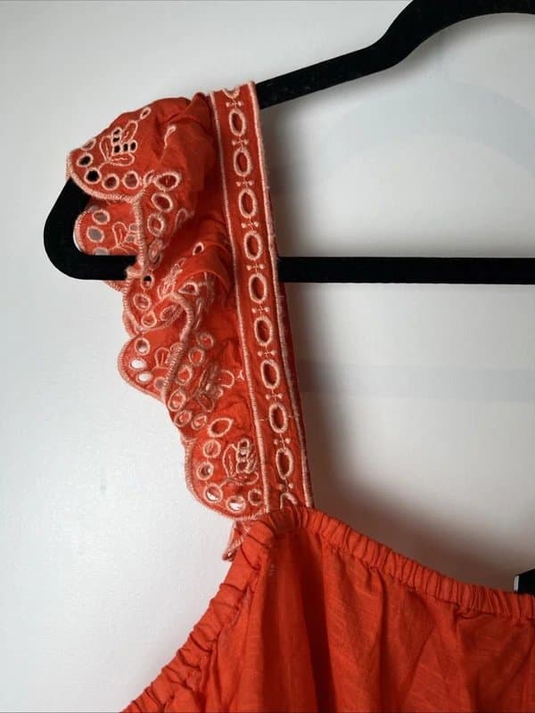 New Look New look - embroidered top - size 20 - red