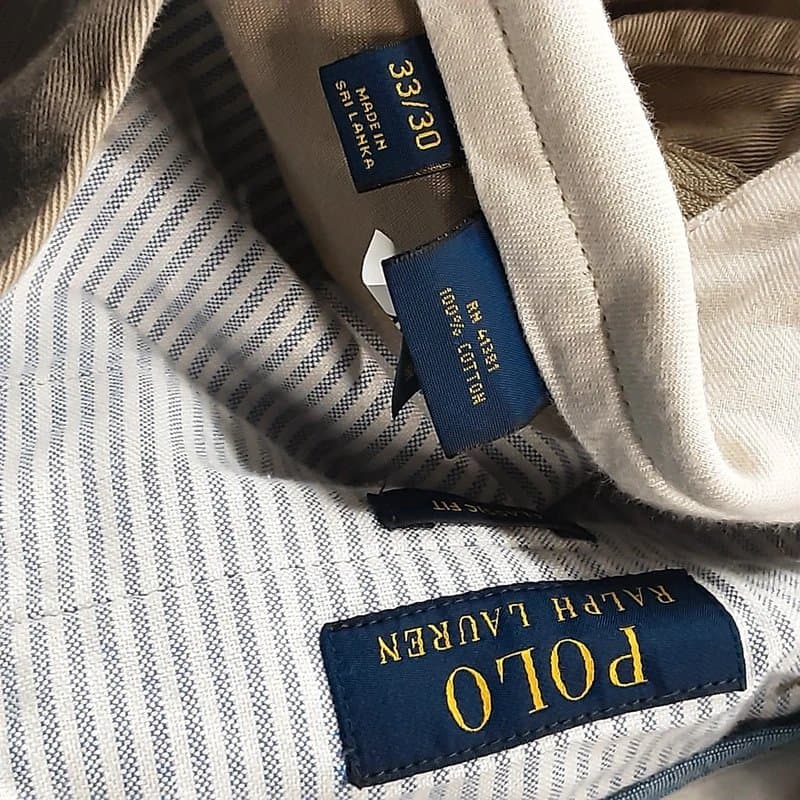 Ralph Lauren Polo ralph lauren mens light brown docker pants size 33 30