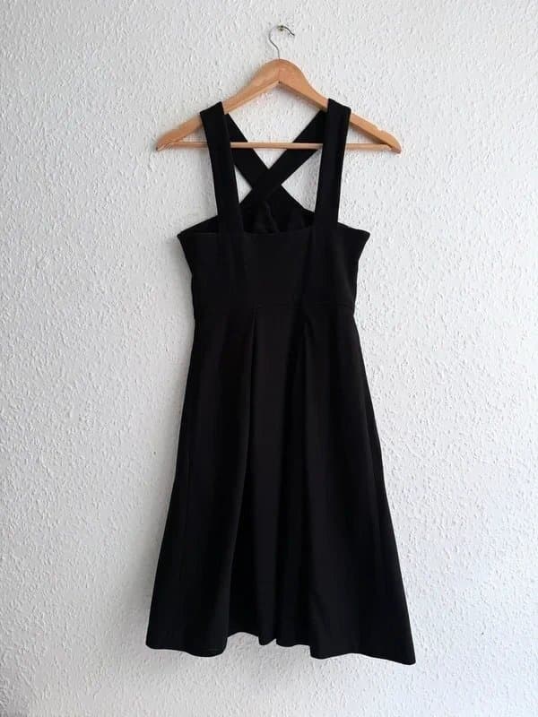 Banana Republic Womens Banana Republic Criss-Cross Chest Strap Flare Cotton Dress