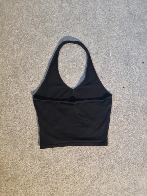 New Look New Look, halter neck black top -S