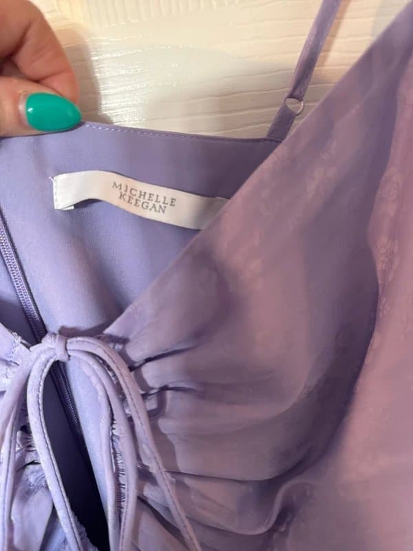 Michelle Keegan Silk lilac dress