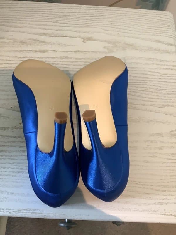 ASOS Blue Satin Shoes size 2