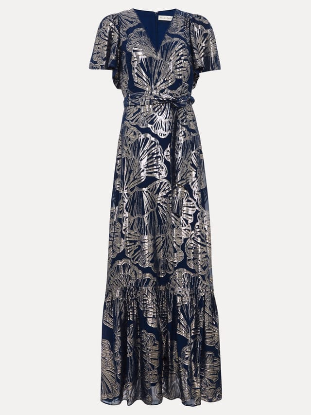 Phase Eight Phase Eight Women's Azale Filcoupe Maxi Dress in Dark Navy - 2