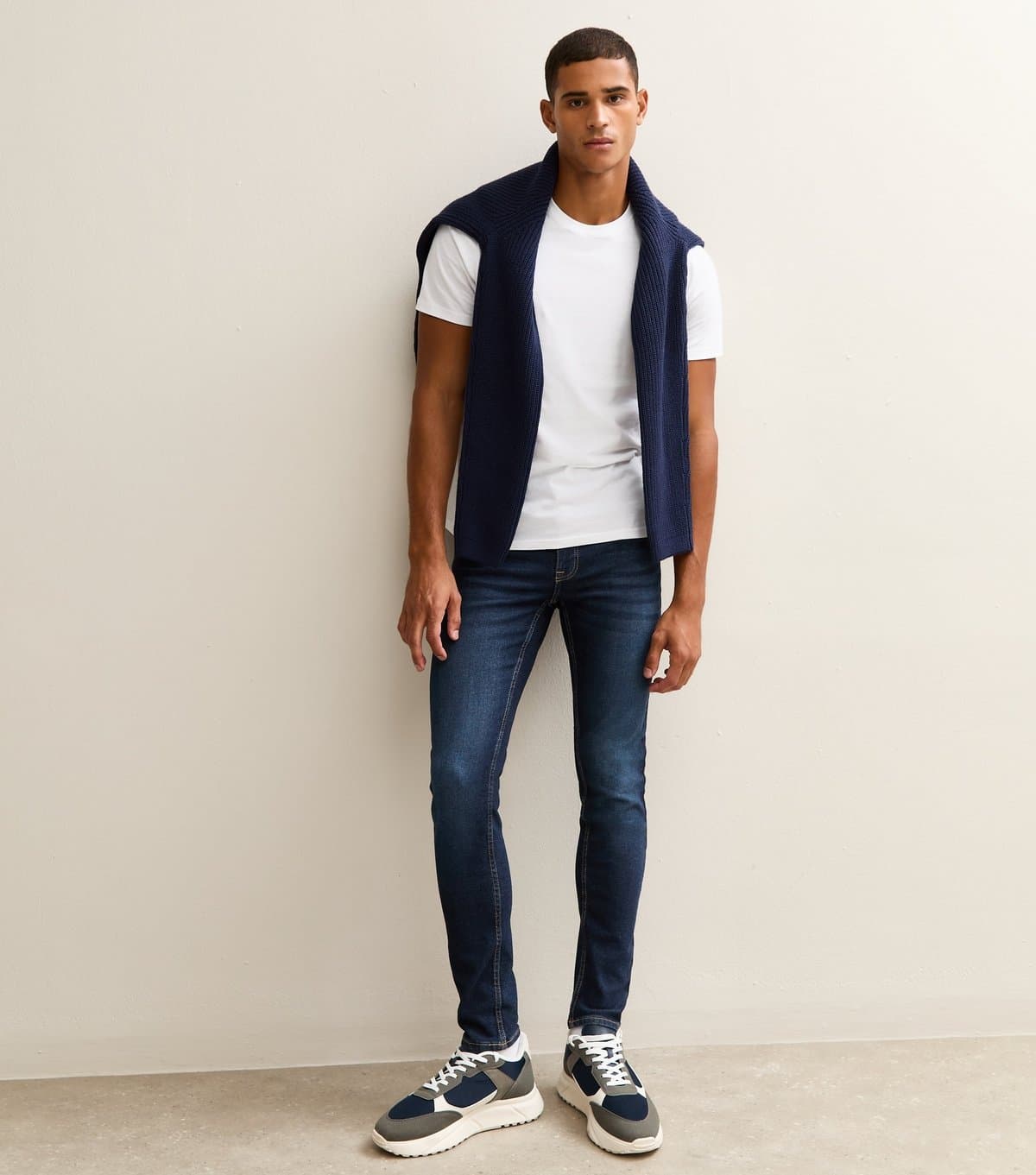 New Look Men's Indigo Blue Regular Fit Skinny Leg Jeans New Look