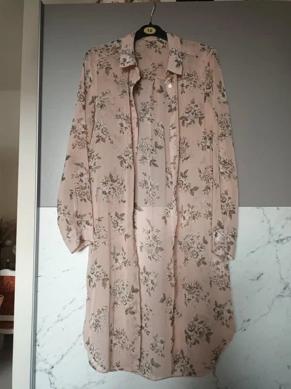 New Look New Look Long Chiffon Shirt size 10