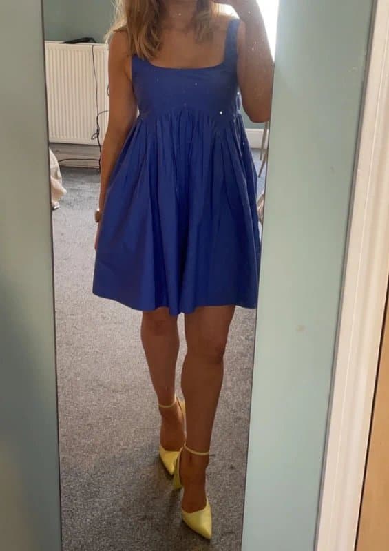 ASOS Design asos design Blue Mini Smock Dress