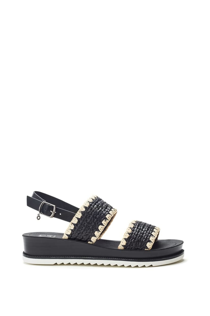 Moda In Pelle Moda In Pelle Women's 'Kyraa' Textile Flatforms in Black - 1