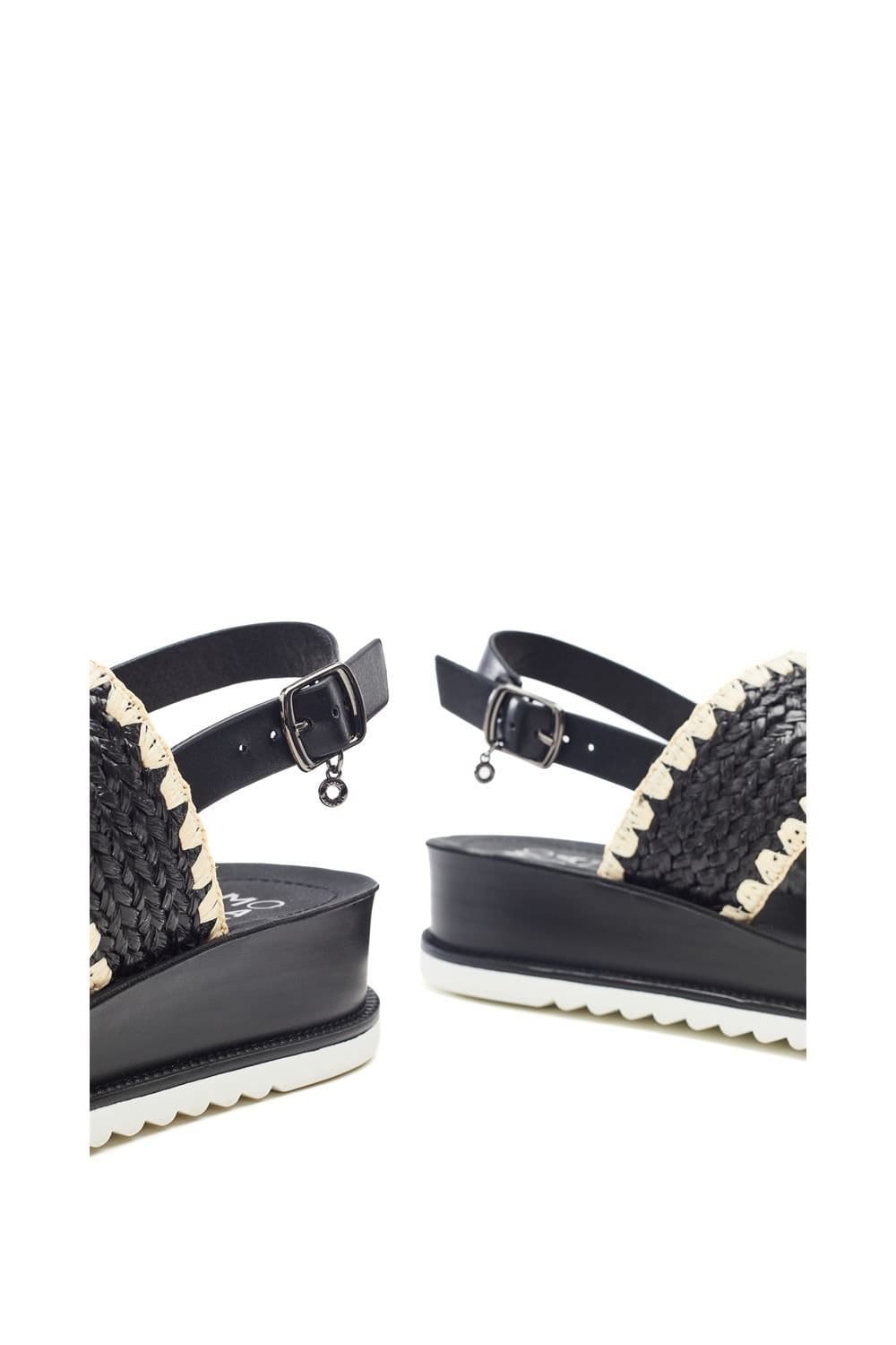 Moda In Pelle Moda In Pelle Women's 'Kyraa' Textile Flatforms in Black - 4