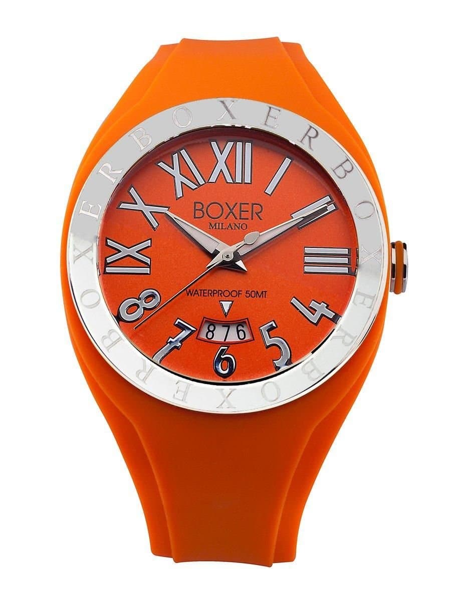 Boxer Boxer Men's Orange Dial Orange Band Watch