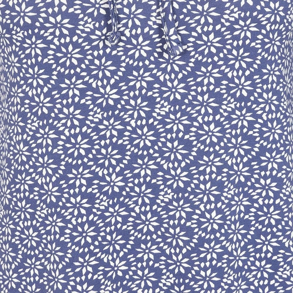 Lazy Jacks Lazy Jacks Women's Mosaic Front Tie Tunic Top in Dark Blue - 3