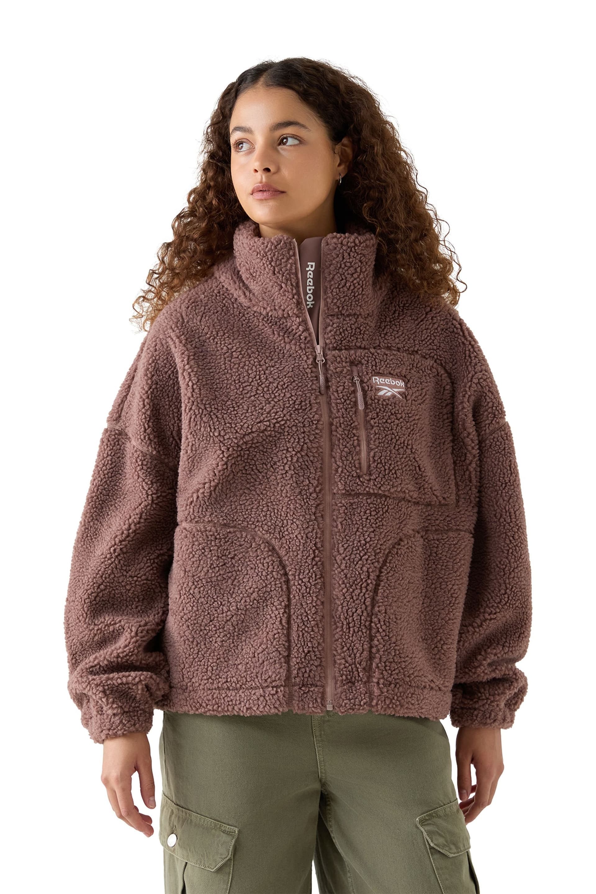 Reebok Reebok Women's Alvilda Sherpa Fleece in Light Brown