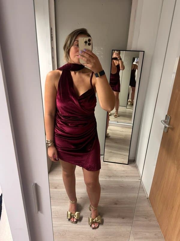 ASOS ASOS burgundy dress