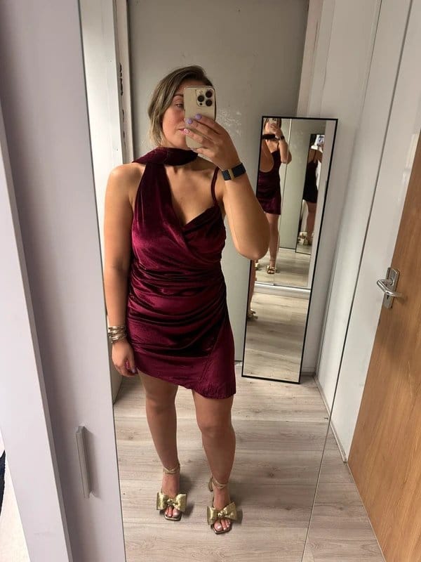 ASOS ASOS burgundy dress - 1