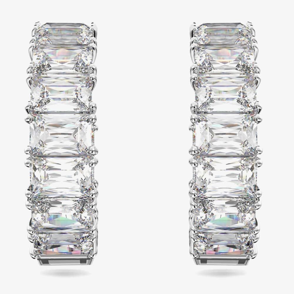Swarovski Swarovski Women's Millenia Crystal Hoop Earrings 5612673 in Silver - 2