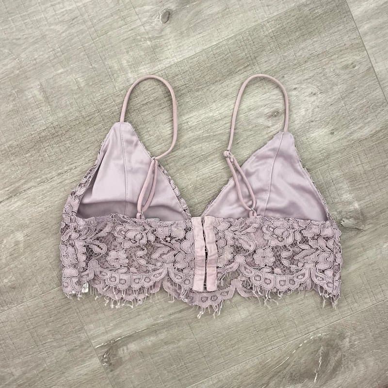 Bershka lilac lace bralette