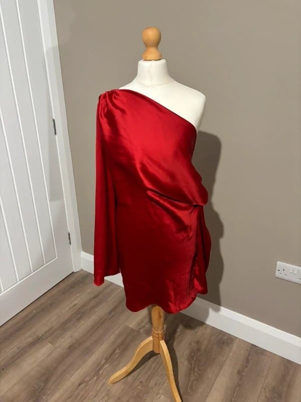 ASOS Satin red mini dress