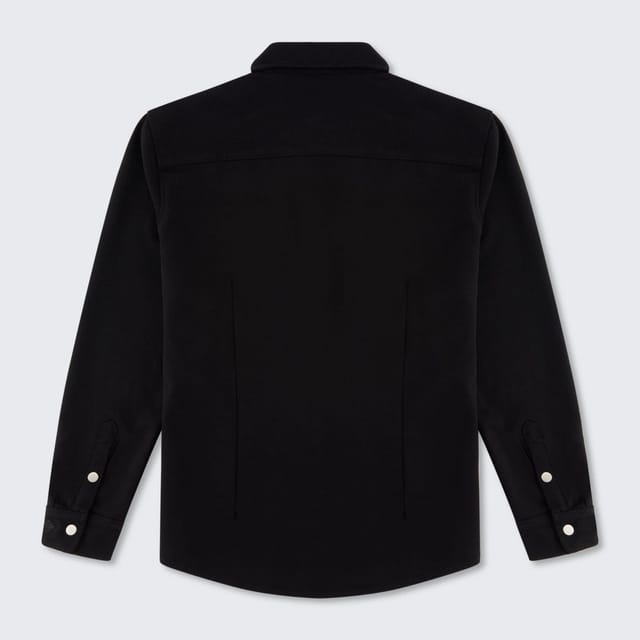 Walker & Hunt Walker & Hunt Men's Mason Overshirt in Black - 3