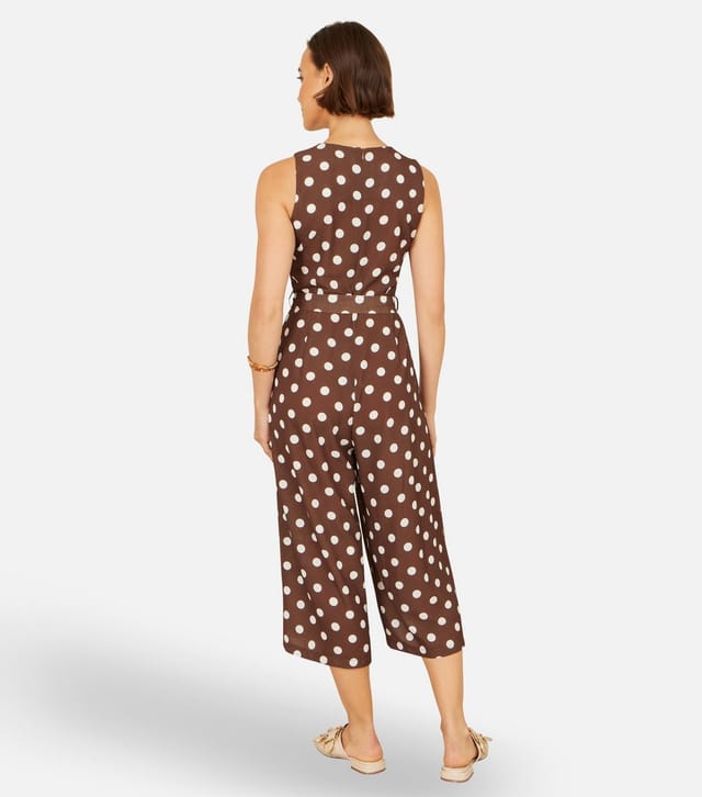 Yumi Women's Polka Dot Culotte Jumpsuit Yumi New Look - 3