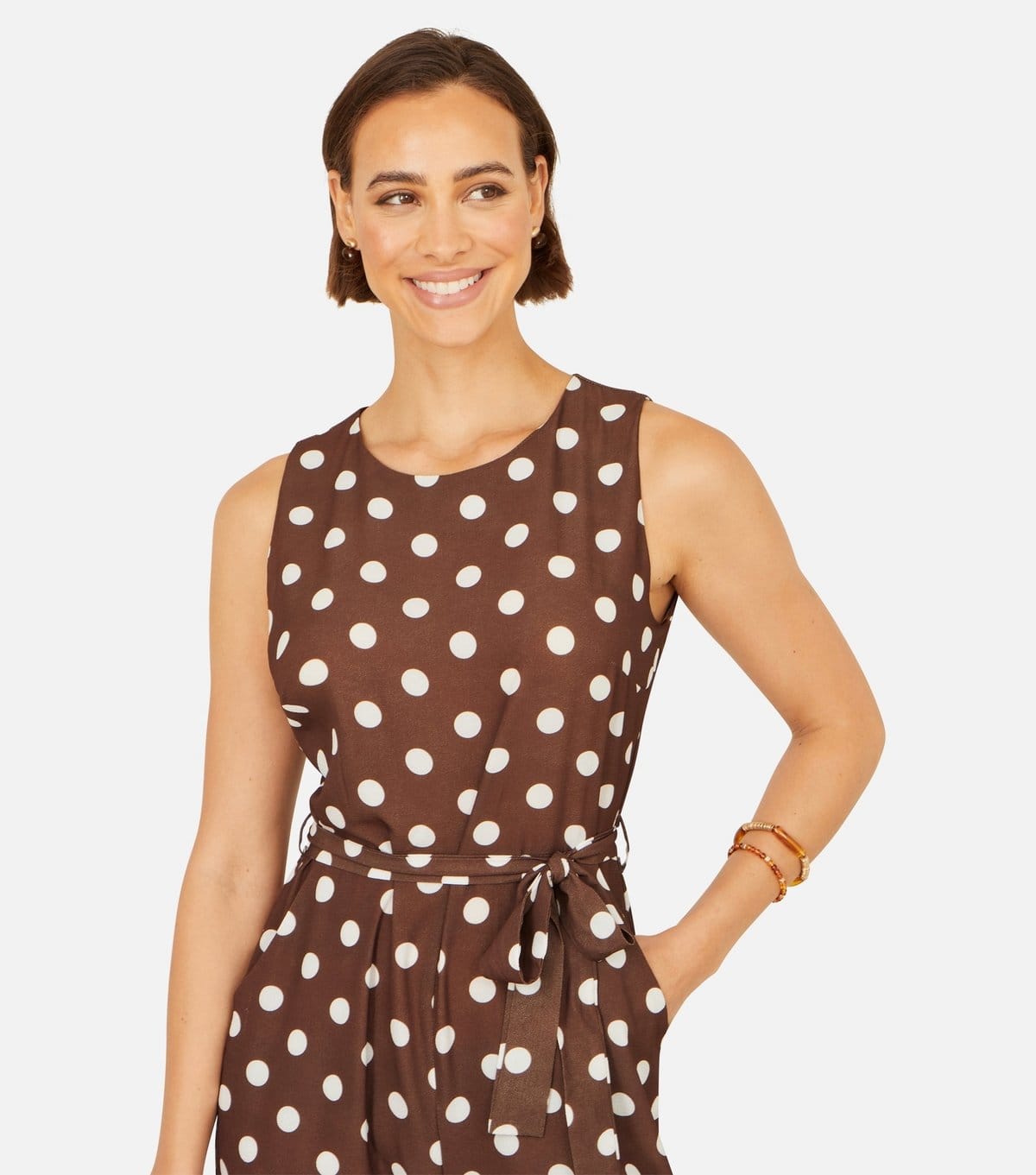 Yumi Women's Polka Dot Culotte Jumpsuit Yumi New Look - 4