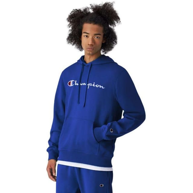 Champion Champion Men's Embroidered Logo Hoodie in Blue - 3
