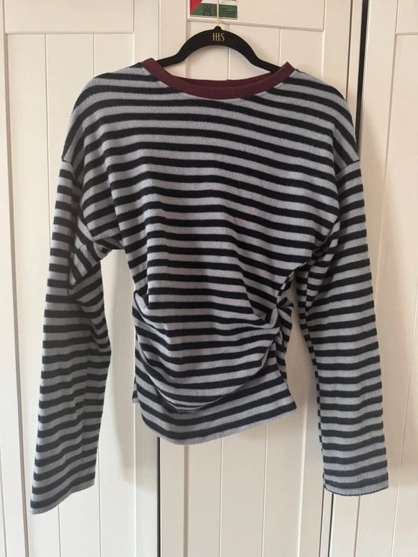 ASOS Design Navy & White Striped Jumper
