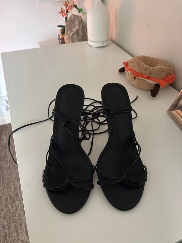 ASOS Design asos design strappy lace up heels