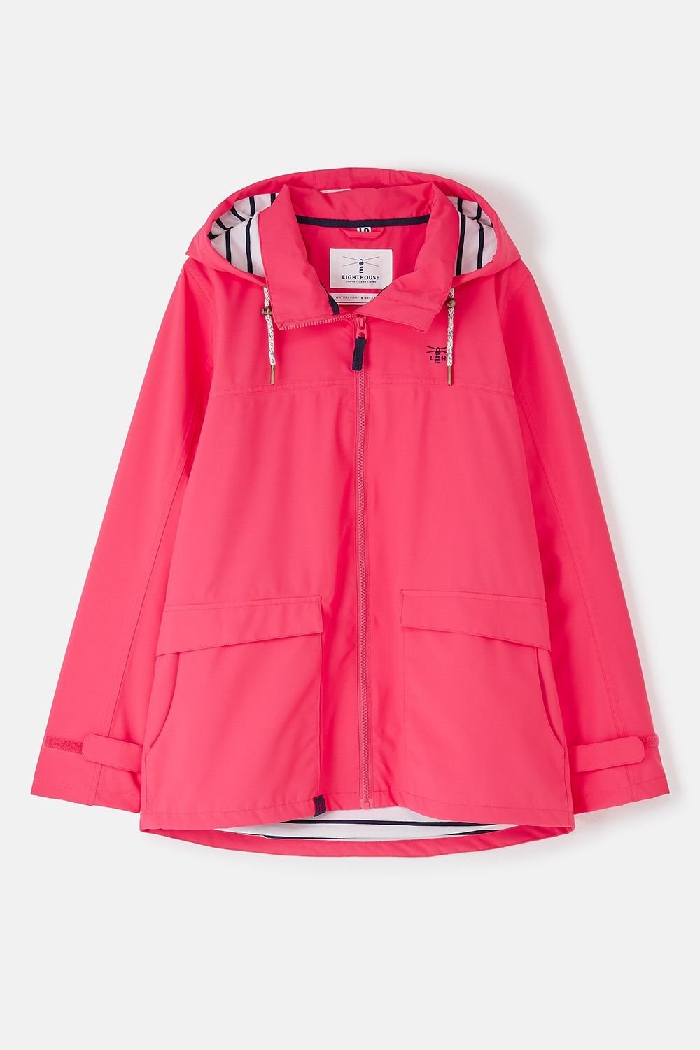 Lighthouse Clothing Lighthouse Clothing Women's Beachcomber Waterproof Jacket Spring Sumer Outdoor Coat in Raspberry - 2