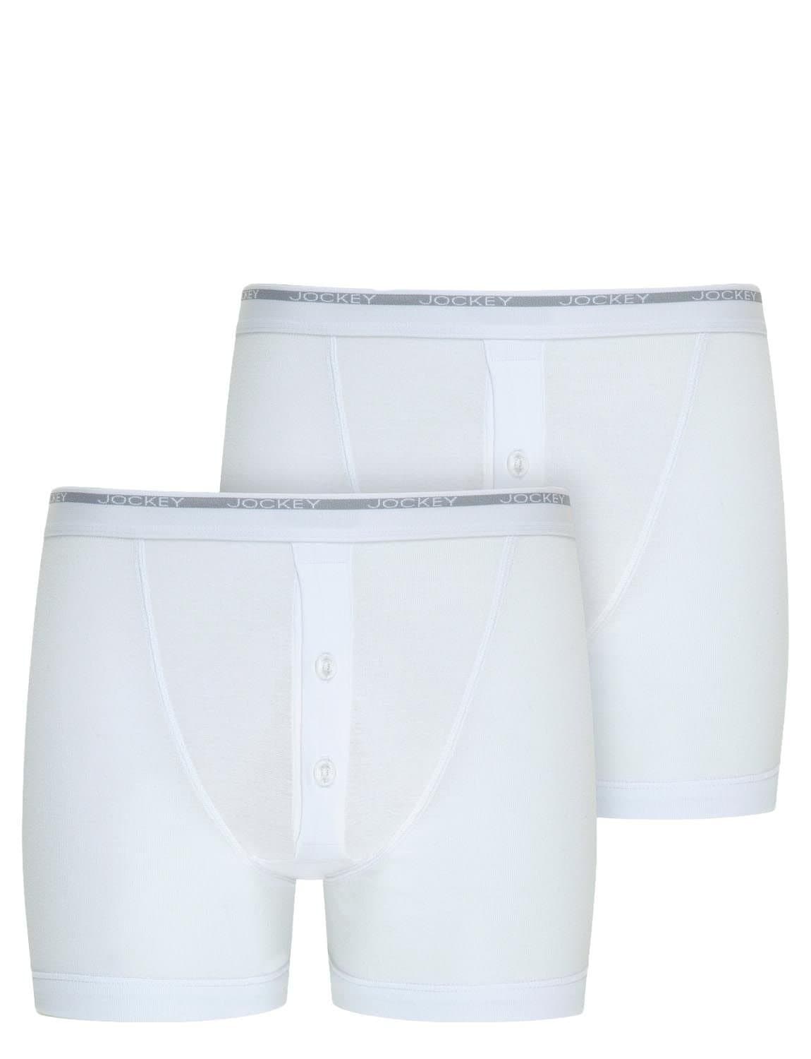 JOCKEY Jockey Men's Pack Of 2 Knitted Boxer in White