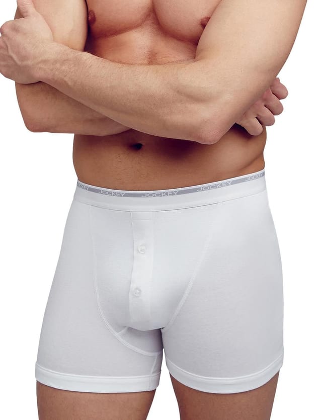 JOCKEY Jockey Men's Pack Of 2 Knitted Boxer in White - 2