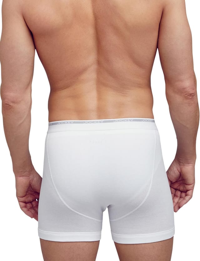 JOCKEY Jockey Men's Pack Of 2 Knitted Boxer in White - 3