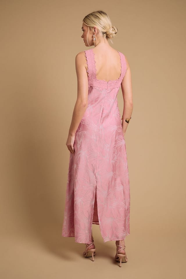 Oasis Oasis Women's Halterneck Maxi Dress in Rose Pink - 3