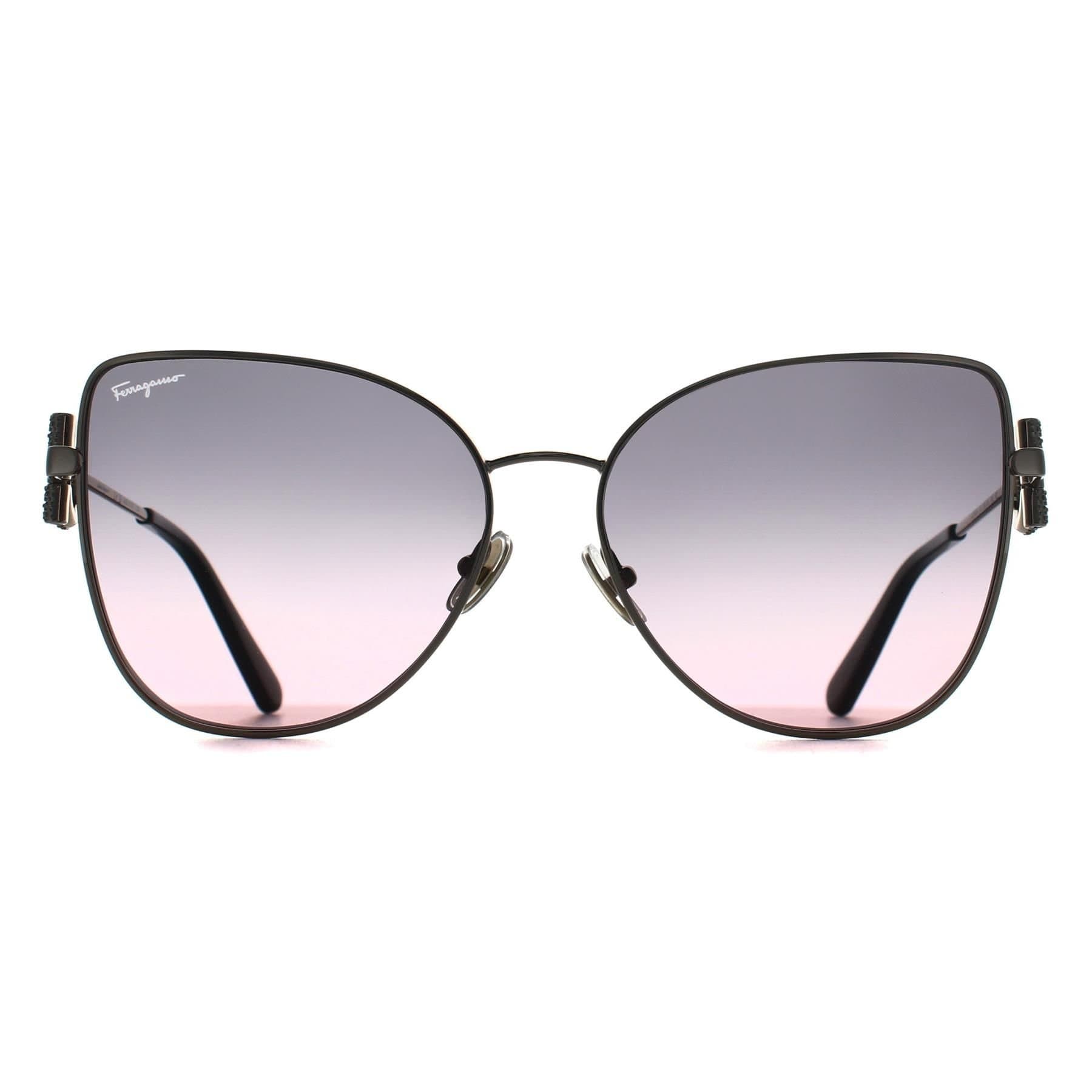 Salvatore Ferragamo Salvatore Ferragamo Women's Cat Eye Rose Gold Grey Rose Gradient SF296SR