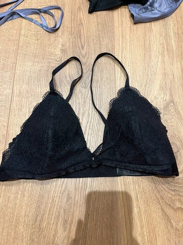 Topshop Black Lace Bralette
