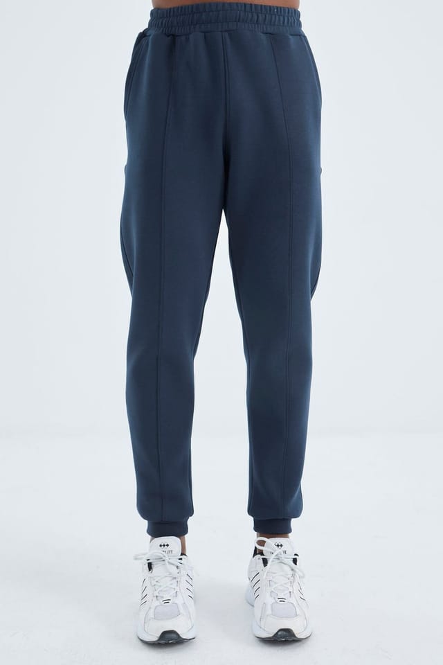 Tommy Life Tommy Life Men's Regular-Fit 3-Thread Fleece Sweatpants in Navy - 2