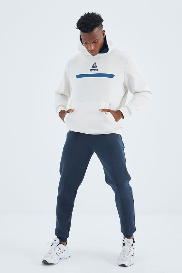 Tommy Life Tommy Life Men's Regular-Fit 3-Thread Fleece Sweatpants in Navy - 3