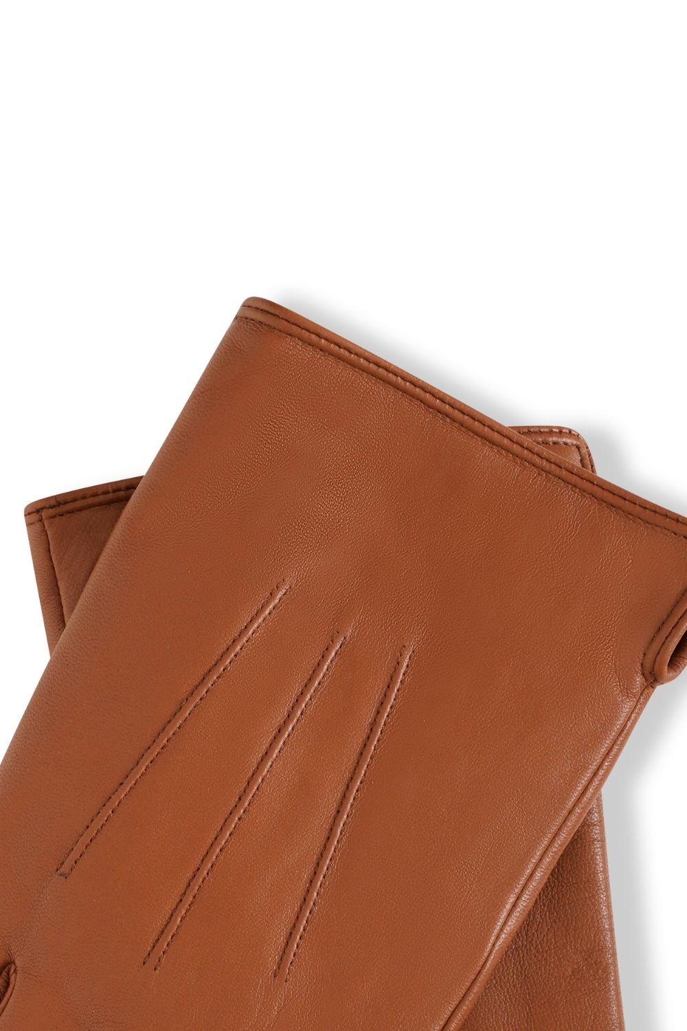 Barneys Originals Barneys Originals Women's Gift Boxed Tan Real Leather Gloves - 2