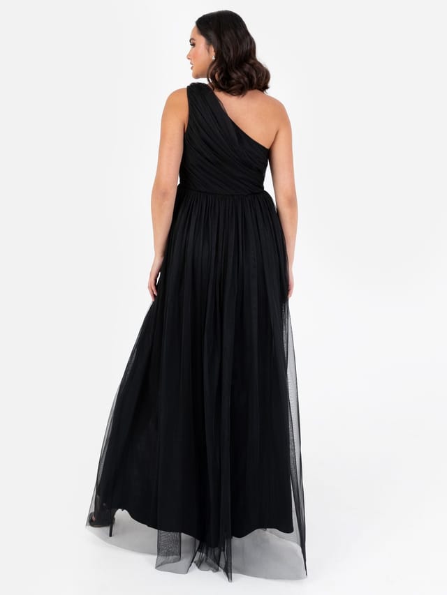 Anaya with Love Anaya with Love Women's One Shoulder Maxi Dress in Black - 3