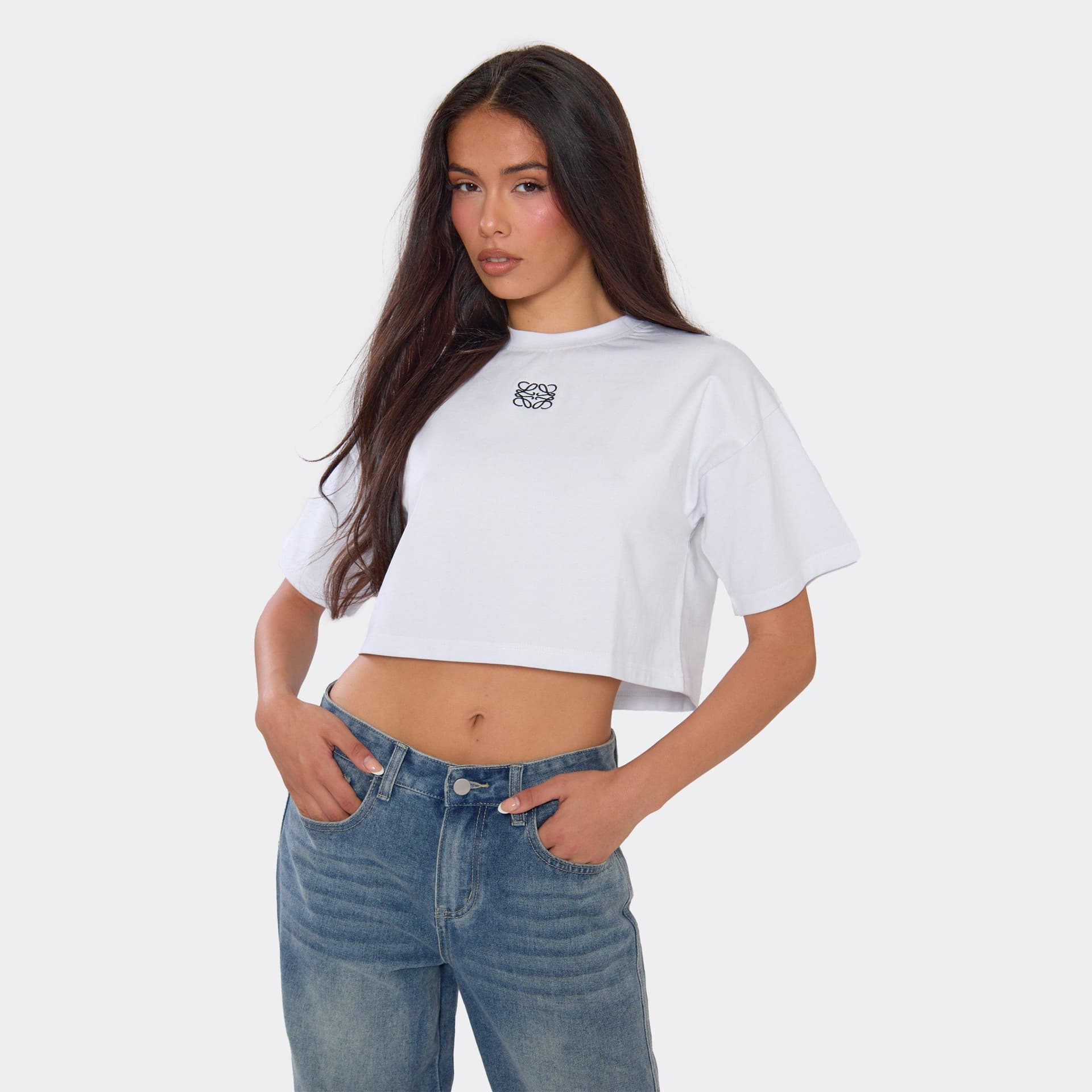 EGO EGO Boxy Graphic Swirl Logo White T-Shirt