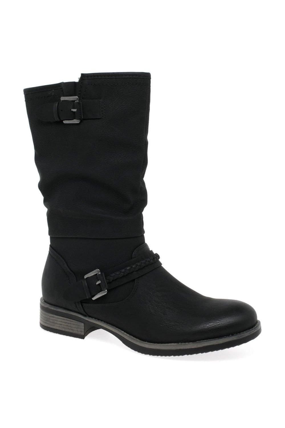 Rieker Rieker Women's 'Estella' Calf Length Slouch Boots in Black - 4