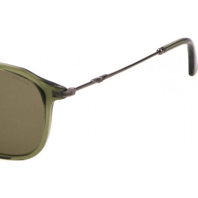 Police Police Men's SPLL76-53G61P Square/Rectangle Sunglasses in Green - 2