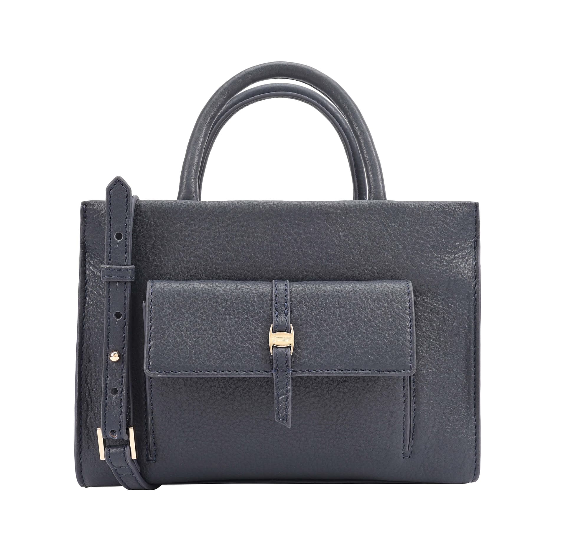 Paul Costelloe Paul Costelloe Navy Leather Gracie Crossbody Bag