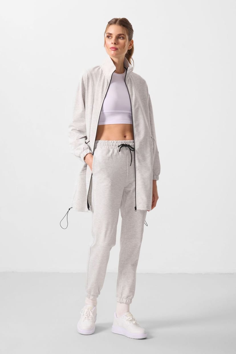 Tommy Life Tommy Life Women's Women's Knit Tracksuit Set in Light Grey - 1
