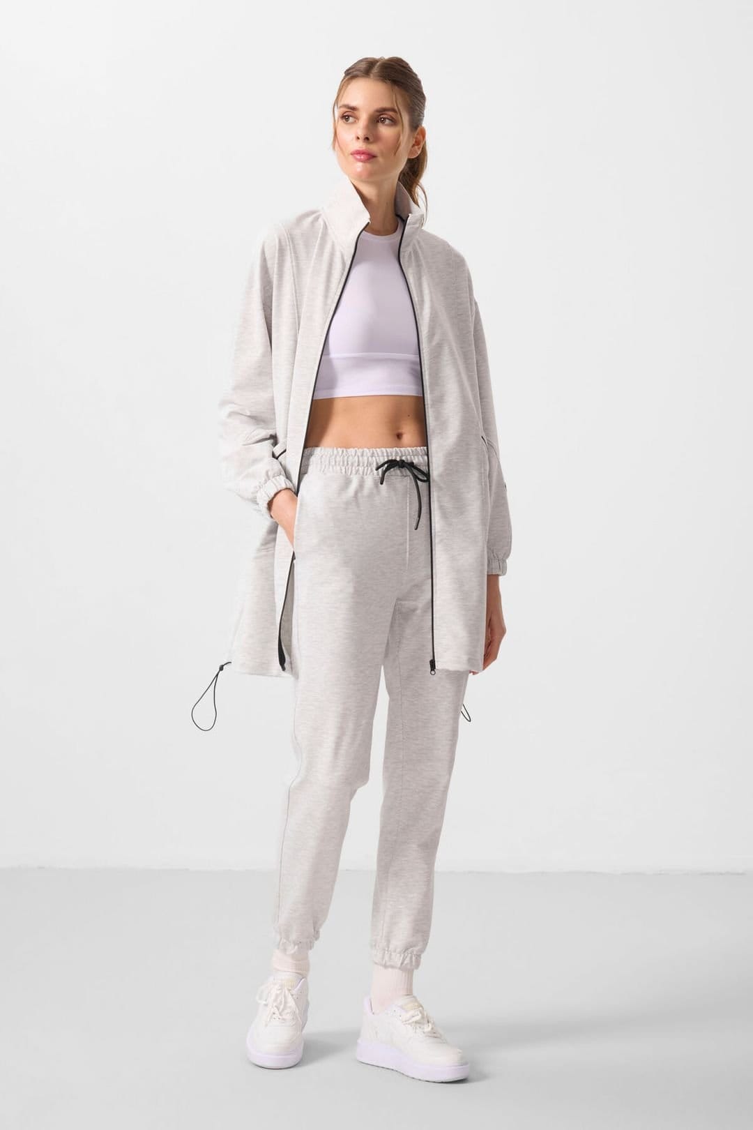 Tommy Life Tommy Life Women's Women's Knit Tracksuit Set in Light Grey - 1
